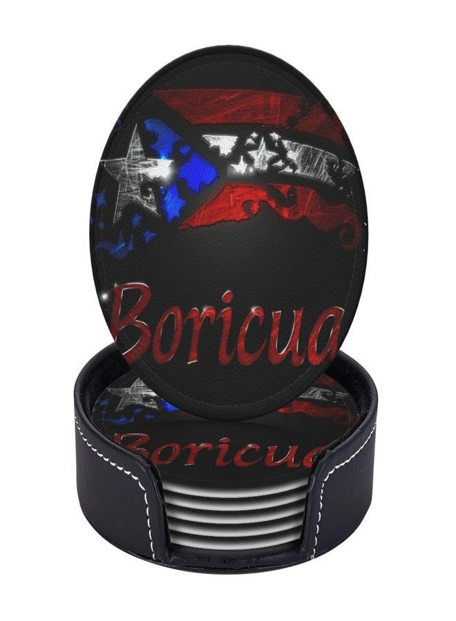 AIMASTZ Puerto Rico Drinks Coasters With Holder, Suitable For Kinds Of Cups, Set Of 6 - Image 2